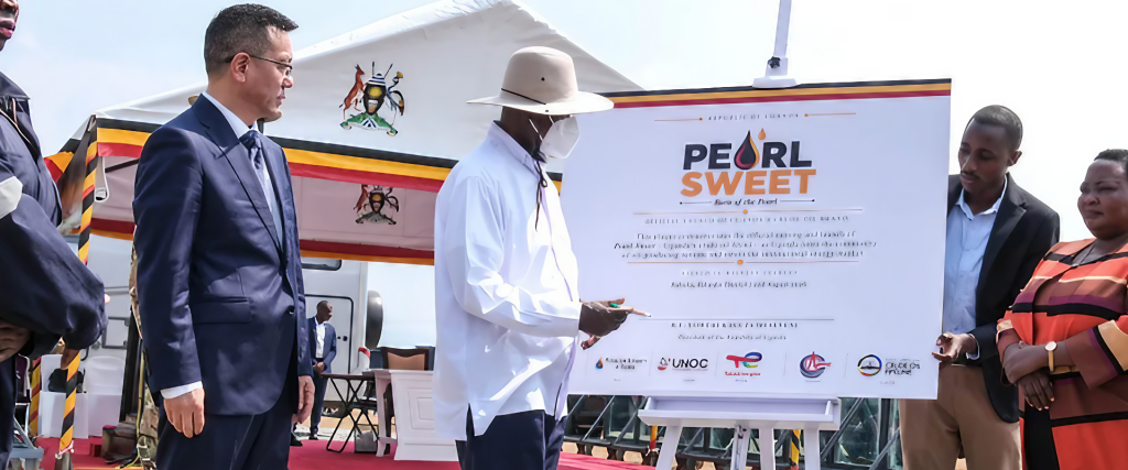 Courtesy Photo: H.E. Yoweri K. Museveni at the Pearl Sweet official launch and naming ceremony.
